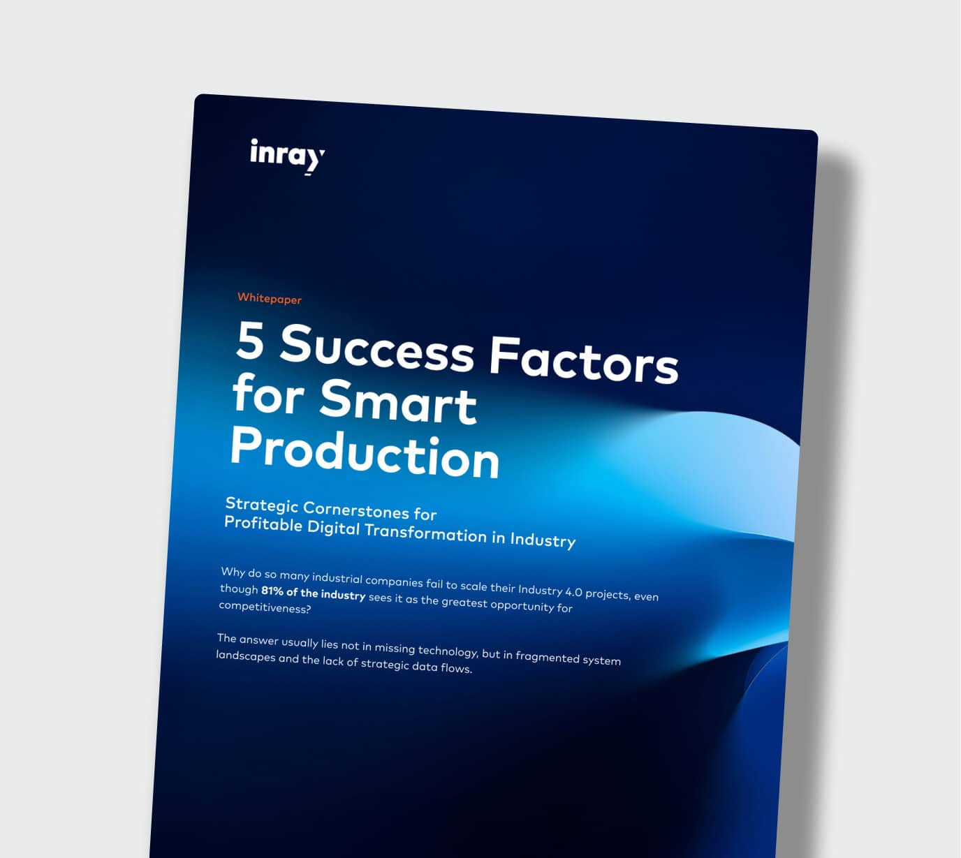 Book cover with the title '5 Success Factors for Smart Production'.